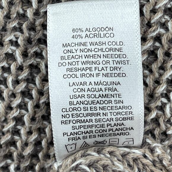 ELLEN TRACY Sweater XL Linda Allard Pullover Cotton Blend Tunic Hi Low Brown VTG - Picture 11 of 14